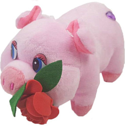 Ausini Свинка с розой (VT18-21062)