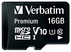 Verbatim Premium 44082 16GB + адаптер