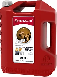Моторное масло Totachi Niro Optima Pro Synthetic 5W-40 SL/CF A3/B4 4л Моторное масло Totachi Niro Optima Pro Synthetic 5W-40 SL/CF A3/B4 4л