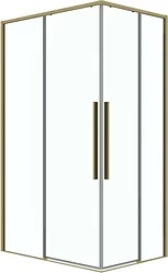 Душевой уголок Grossman Galaxy 120x70x195 300.K33.01.1270.32.00 (золото сатин/прозрачное стекло)
