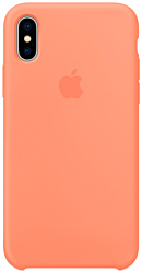 Apple Silicone Case для iPhone X Peach