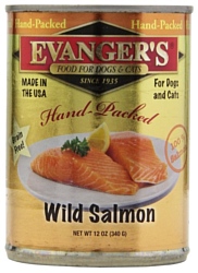 Evanger's Hand-Packed Wild Salmon for Dogs & Cats консервы для кошек и собак (0.34 кг) 6 шт.