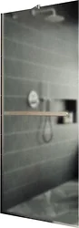 Душевая перегородка MaybahGlass 195x69 MGD-725-5у (сатин стекло/хром матовый)
