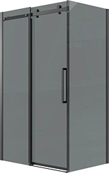 Душевой уголок Grossman Classic 100x80x195 120.K33.04.1080.21.10 (черный матовый/тонированно стекло)