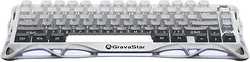 Клавиатура Gravastar Mercury K1 Gradient White GravaStar x Kailh Cherry Pink Клавиатура Gravastar Mercury K1 Gradient White GravaStar x Kailh Cherry Pink