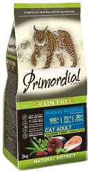 Корм для кошек Primordial (2 кг) Grain Free Cat Adult Salmon Tuna Корм для кошек Primordial (2 кг) Grain Free Cat Adult Salmon Tuna