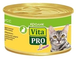 Vita PRO Мяcной мусс Luxe для кошек, кролик (0.085 кг) 24 шт.