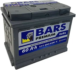 Автомобильный аккумулятор BARS Premium 60 R+ (60Ah)