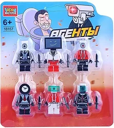 Конструктор Город мастеров Фигурки skibidi toilet 18157-ZH