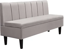 Прямой диван Mio Tesoro Лео 1540 (Velutto 18/шоколад)