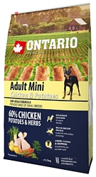Ontario (6.5 кг) Adult Mini Chicken & Potatoes