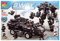 WOMA TOYS Swat Corps C0551 Робот спецназа и броневик-амфибия