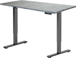 Стол для работы стоя ErgoSmart Electric Desk Prime 1380х800х25 мм (бетон чикаго/черный)