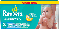 Pampers Active Baby-Dry 3 Midi (108 шт.)
