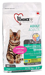 1st Choice (2.72 кг) WEIGHT CONTROL for ADULT CATS