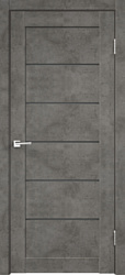 Velldoris Loft 1 80x200 (бетон темно-серый, мателюкс графит)