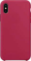 Case Liquid для Apple iPhone X (розово-красный)