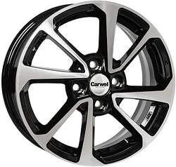 Колесный диск Carwel Ессей 6x15/4x100 D60.1 ET50 Черный с полировкой