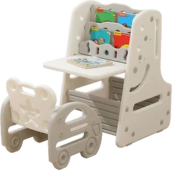 Детский стол UNIX kids Grey 3 в 1 PPT3IN1GRY