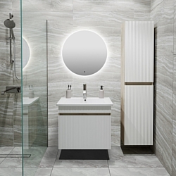 Тумба под умывальник Runo Runo Модена 65 + Оскар 65 (подвесная, крафтовый дуб) Тумба под умывальник Runo Runo Модена 65 + Оскар 65 (подвесная, крафтовый дуб)