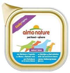 Almo Nature DailyMenu Bio Pate Adult Dog Cod and Green Beans (0.1 кг) 1 шт.