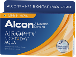 Alcon Air Optix Night & Day Aqua +4 дптр 8.6 mm