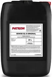 Трансмиссионное масло Patron Original GL5 80W90 20 л Трансмиссионное масло Patron Original GL5 80W90 20 л
