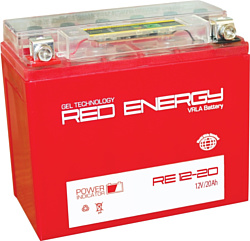 Red Energy 1220.1 (YTX20L-BS, YTX20HL-BS, YB16L-B, YB18L-A) (20Ah)