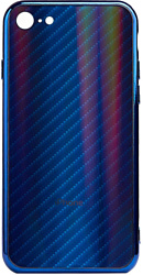 EXPERTS Aurora Glass для Apple iPhone 7 с LOGO (синий)
