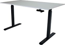 ErgoSmart Manual Desk (альпийский белый/черный)