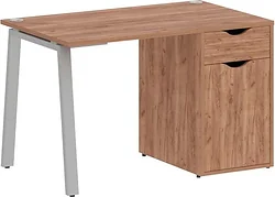 Стол для работы Riva Home Office VR.SP-3-118.1.A Silver (янтарный дуб) Стол для работы Riva Home Office VR.SP-3-118.1.A Silver (янтарный дуб)