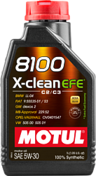 Моторное масло Motul 8100 X-Clean EFE 5W-30 1л