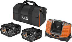 AEG Powertools SETLL1850SHD 4935478945 (2x18В/5 Ah + 18В, сумка)