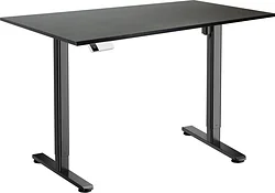 Стол для работы стоя ErgoSmart Electric Desk Slim 1380х800х18 мм (дуб мореный/черный)