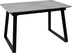 Кухонный стол Lepremo AV 1208 HPL+МДФ раздвижной 1200-1600x800 (мрамор марквина синий/черный)