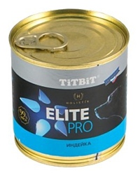 Titbit (0.24 кг) 1 шт. Консервы для собак Elite Pro Индейка