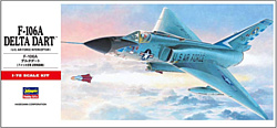 Hasegawa Сверхзвуковой истребитель-перехватчик F-106A Delta Dart
