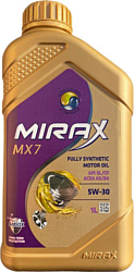 Моторное масло Mirax MX7 5W-30 SL/CF A3/B4 1л