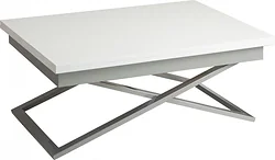 Стол-трансформер Levmar Apollo D78/S59 (белый/хром)