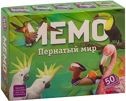 Настольная игра для детей Нескучные игры Мемо Пернатый мир 7952 Настольная игра для детей Нескучные игры Мемо Пернатый мир 7952