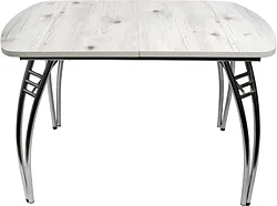 Кухонный стол ВВР Раздвижной пластиковый (бискайская сосна/паук 110-150/70) Кухонный стол ВВР Раздвижной пластиковый (бискайская сосна/паук 110-150/70)