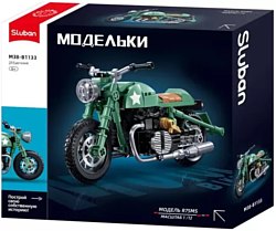 Конструктор Sluban Модельки. Ретро мотоцикл M38-B1133