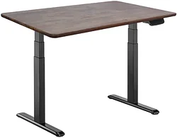 Стол для работы стоя ErgoSmart Wooden Ergo Desk Prime 1300х750х27 мм (прямой край, дуб галифакс/черный)