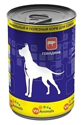 VitAnimals Консервы для собак Говядина (0.410 кг) 12 шт.