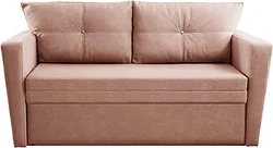 Прямой диван Brioli Пино К двухместный (рогожка, J11 розовый)