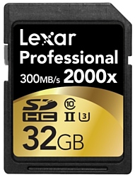 Lexar Professional 2000x SDHC UHS-II 32GB + SD UHS-II reader