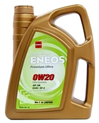 Моторное масло Eneos Premium Ultra 0W-20 4л