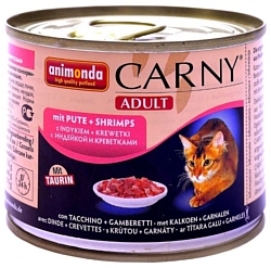 Animonda Carny Adult для кошек с индейкой и креветками (0.2 кг) 1 шт.