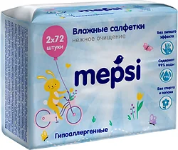 Салфетки влажные Mepsi Гипоаллергенные 0164, 144 шт Салфетки влажные Mepsi Гипоаллергенные 0164, 144 шт