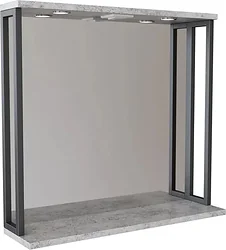 Зеркало Mixline  Бруклин 80 543942 (бетон с подсветкой)